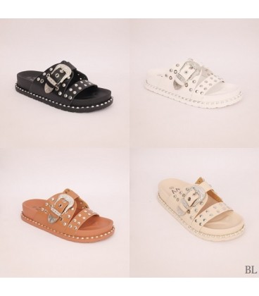 SANDALIA PLANA ZL02 BL