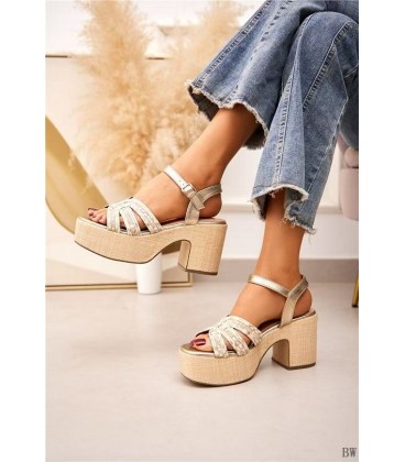 SANDALIA DE TACON 9894 BW