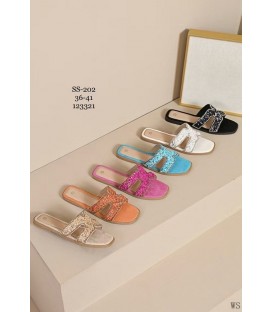 SANDALIA PLANA SS-202 WS