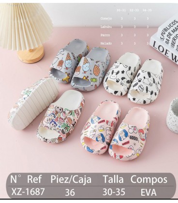 CHANCLAS DE PISINA DE NIÑA XZ-1687