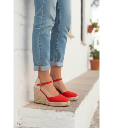 SANDALIA  CUÑA ESPARTO SH4400