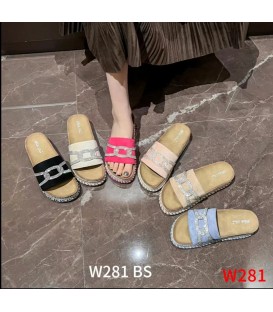 SANDALIA PLANA W281 BS