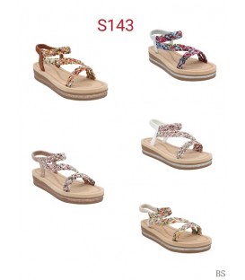 SANDALIA PLANA S143 BS