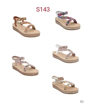 SANDALIA PLANA S143 BS