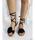 SANDALIA PLANA J2962 BLM